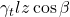 \gamma_t lz\cos\beta