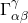 \[\Gamma^{\gamma}_{\alpha\beta}\]