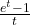 \frac{e^t-1}{t}