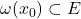 \omega(x_0) \subset E