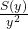 \frac{S(y)}{y^2}