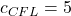 c_{CFL} = 5