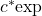 c^{*}{\mathrm{exp}}
