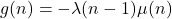 \begin{equation*}g(n) = - \lambda(n-1) \mu(n)\end{equation*}