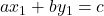ax_1 + by_1 = c