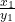 \frac{x_1}{y_1}