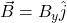 \vec{B}=B_y\hat{j}