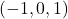 (-1, 0, 1)