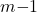 m\mathrm{-}1