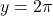 y = 2\pi