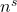 n^{s}