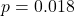 p=0.018