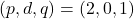 (p, d, q) = (2, 0, 1)
