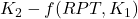 K_2 - f(RPT, K_1)