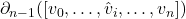 \partial_{n-1}([v_0, \dots, \hat{v}_i, \dots, v_n])