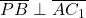 \overline{PB} \perp \overline{AC_1}