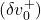 (\delta v_0^+)
