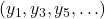 (y_1, y_3, y_5, \ldots )