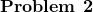 \noindent \textbf{Problem 2}