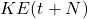 KE(t+N)