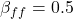 \beta_{ff} =0.5