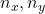 n_x, n_y