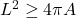 L^{2}\ge 4\pi A