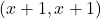 (x + 1,x + 1)