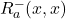 Rendered by QuickLaTeX.com R_a^{-}(x,x)