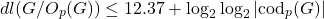 \[dl(G/O_{p}(G)) \leq 12.37 + \log_{2}\log_{2}|\text{cod}_{p}(G)|\]