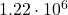 1.22\cdot10^{6}