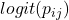 logit(p_{ij})