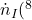 \dot{n}_{I}(^{8}