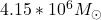4.15*10^6M_\odot