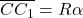 \overline{CC_1} = R\alpha