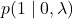 p(1\mid0,\lambda)
