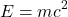 \begin{equation*}E=mc^2\end{equation*}