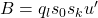 B = q_l s_0 s_k u'