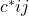 c^{*}{ij}