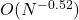 O(N^{-0.52})