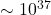 \sim10^{37}