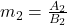 m_2=\frac{A_2}{B_2}