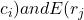 c_{i}) and E(r_{j}