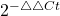 2^{-\triangle \triangle Ct}