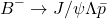 \[B^{-} \rightarrow J/\psi \Lambda \bar{p}\]