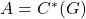 A=C^{*}(G)