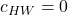 c_{HW} =0