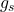 g_{s}