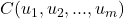 C(u_1,u_2,...,u_m)