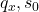 q_x ,s_0